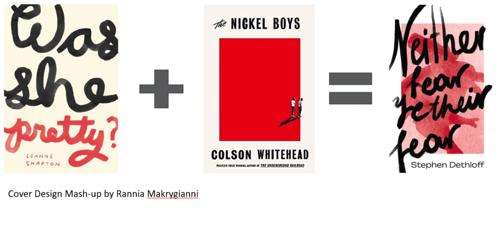 Cover Design Mash-Up by Rannia Makrygianni. Shows how you can use pre-existing designs, art, and styles, to create something new. Pablo Picasso said, "Good artists copy. Great artists steal."